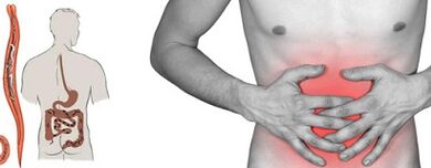 Síntomas de parasitos no corpo humano