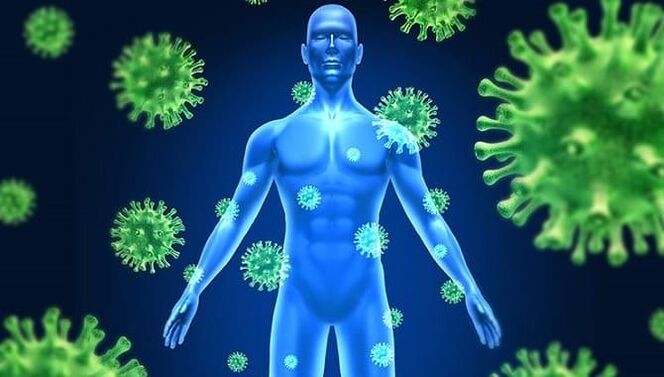 inmunidade reducida debido a parasitos